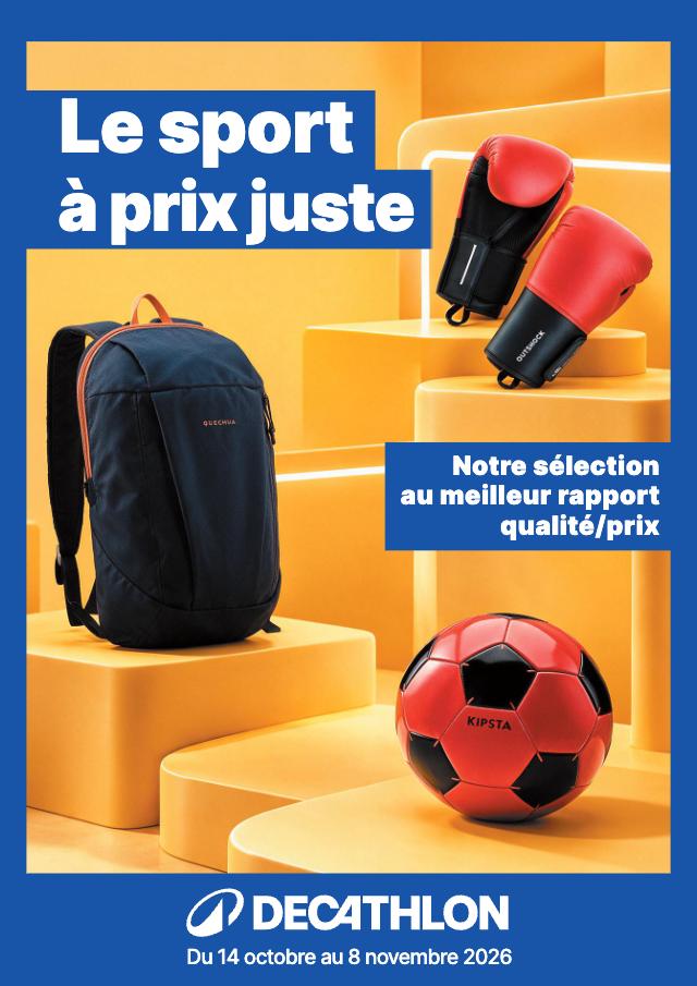 Couverture de Decathlon — catalogue du 14 oct. au 8 nov.